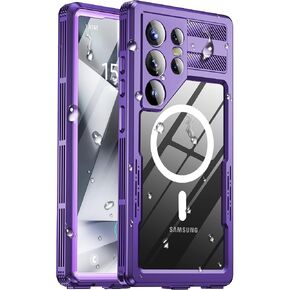 IP68 Waterproof Case for Samsung Galaxy S26 ULTRA, Magnetic, Purple in Kuwait