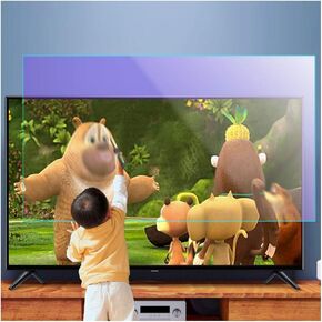 Anti Blue Light Filter Protector for Computer Screen 27-75 inch Screen Protector Blue Blocking Anti-Glare Film (Color : Matte Version Size : 65 inch 1429X804mm) (Matte Version 60 inch 1327 * 749mm) in Kuwait