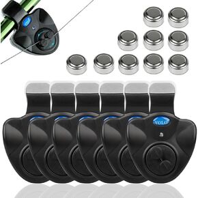 Electronic Fishing Bite Alarm with 10 Bonus Batteries in Kuwait