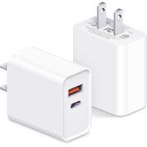 USB C Charger Block for iPhone 16 15, 3-Pack 20W Dual Port Fast Charger, Type C Charger Fast Charging Plug Adapter Compatible with iPhone 16 Pro Max 15 14 13 12, iPad, Samsung Galaxy and Android Phone in Kuwait
