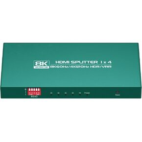 HDMI Splitter 1 in 4 Out 4k 120hz hue sync Box 1x4 hdmi Duplicator 4k 120hz 4 Way hdmi2.1 Splitters 1x4 4 Way hdmi Splitter 1 in 4 Out 8k 4 Port hdmi2.1 Splitters in Kuwait