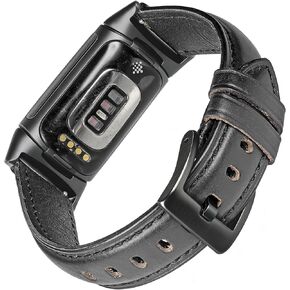 Horween Leather Band Compatible with Fitbit Charge 5/6 & Charge3/4. in Kuwait