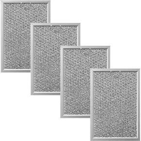 4Pcs Microwave Grease Filter for GE JVM3160RF1SS JVM3160RF2SS JVM3160RF3SS JVM3160RF4SS JVM3160RF5SS JVM3160RF6SS, Aluminum Mesh Material in Kuwait