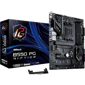 ASRock AMD B550 PG Riptide ATX Motherboard Dual Channel DDR4 4933 MHz AM4 Socket 128 GB SATA3 6.0 Gb/s M.2 in Kuwait
