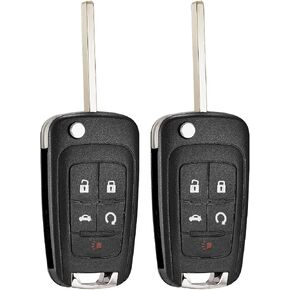 2 Pcs Key Fob Replacement fits for Chevy Equinox Camaro 10-19 Malibu 14-16 Impala 14-19 Sonic 12-17 Cruze 11-16 Terrain 10-19 Buick Lacrosse Regal Verano Encore Allure Car Keyless Entry YG0G21TB2 in Kuwait