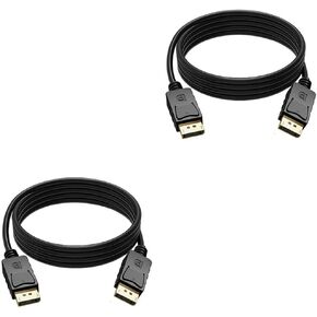 US 2-4 Pc Displayport to Display Port Cable Male to Male Cord 4K w/Latches 6ftz (4 Pack) in Saudi Arabia
