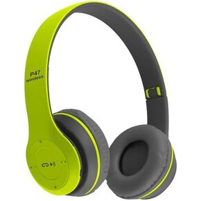 Hybrid Noise Cancelling Headphones, Wireless Bluetooth, Mic, Deep Bass, Soft Earpads, Fast Charging, Transparent Modes Green in Kuwait