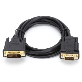 6.6ft HD Video Cable Computer Accessory Adapter Cord 1080P DVI to VGA Male in Kuwait