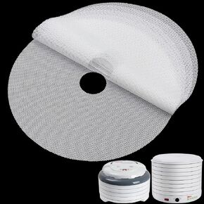 GUCUJI Round Silicone Dehydrator Sheets for NESCO FD-1010 FD-1018A FD-1040 FD-1040P, Non-Stick BPA Free, Pack of 4 (Premium Reusable Food Dehydrator Mesh Mats) in Kuwait