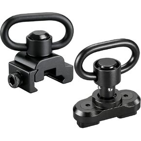 Two Point and Traditional Sling Swivel Mount Picatinny Rail Mount with 1.25" Push Button QD Sling Swivels 2Pack in Kuwait