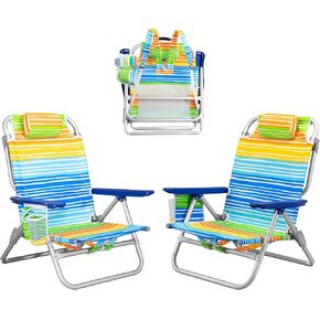 PRETZI Backpack Beach Chairs for Adults, Adjustable Beach Lounge Chairs in Saudi Arabia