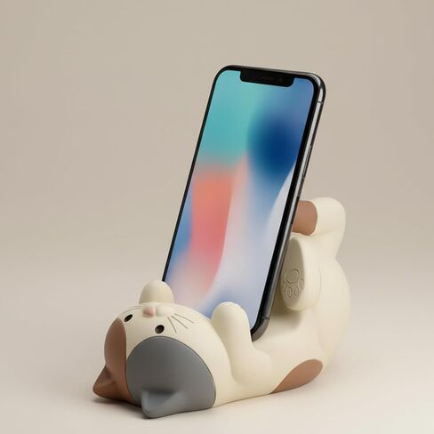 Phone Stand for Desk, Resin Cat Figurine Cute Phon-e Holder in Kuwait