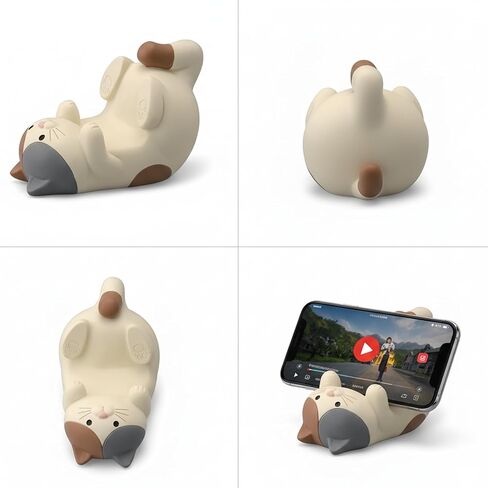 Phone Stand for Desk, Resin Cat Figurine Cute Phon-e Holder in Kuwait