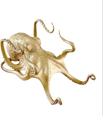 Creative Octopus Mobile Phone Bracket Golden Octopus Lazy People Watch Drama Mobile Phone Desktop Bracket Signature Pen Bracket Decorative Ornaments (1pcs) in Saudi Arabia