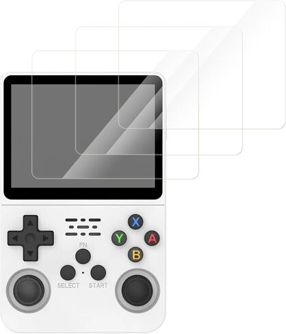 Screen Protectors Compatible with R36S/R35S/RGB20S 3.5", 3 Pack Replacement Tempered Glass Film 9H Hardness for Handheld Game Console, Anti-Fingerprint Films Anti-Glare in Saudi Arabia