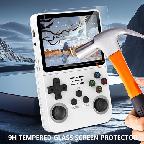 Screen Protectors Compatible with R36S/R35S/RGB20S 3.5", 3 Pack Replacement Tempered Glass Film 9H Hardness for Handheld Game Console, Anti-Fingerprint Films Anti-Glare in Saudi Arabia