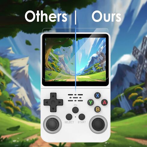 Screen Protectors Compatible with R36S/R35S/RGB20S 3.5", 3 Pack Replacement Tempered Glass Film 9H Hardness for Handheld Game Console, Anti-Fingerprint Films Anti-Glare in Saudi Arabia