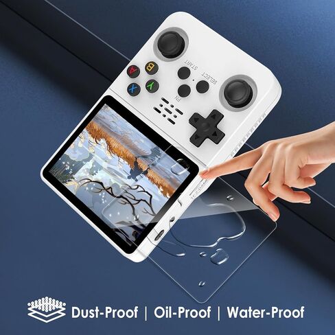 Screen Protectors Compatible with R36S/R35S/RGB20S 3.5", 3 Pack Replacement Tempered Glass Film 9H Hardness for Handheld Game Console, Anti-Fingerprint Films Anti-Glare in Saudi Arabia