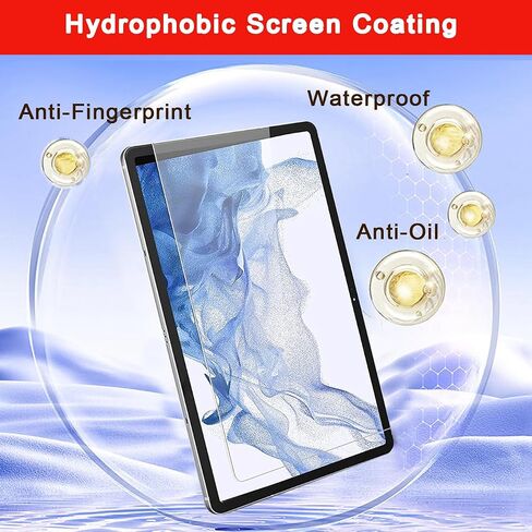 [2 Pack] Screen Protector For Galaxy Tab S10 Plus/S9 Plus/S9 FE+/S7 FE/S8+ 12.4 Inch 2024/2023, Tempered Glass Film Guard For Samsung Galaxy Tablet S10+ s9+ S8+ S7+ Anti-Scratch 9H Hardness Bubble-free Clear in Kuwait