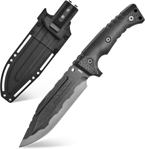 Gtkii GTK7 Fixed Blade Knife DC53 Steel Blade Full Tang Nylon Fiberglass Handle EDC Fixed Knifes for Outdoor Camping Bushcraft (black) in Saudi Arabia