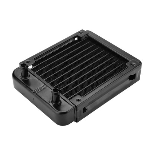 120mm Aluminum Water Cooling Radiator 10 Tubes – for PC Liquid Cooling Systems, U-Shaped Fins Enhanced Heat Dissipation, for 8-10mm Tubing in Saudi Arabia