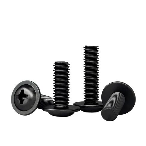 5-100pcs Black Pan Head Screw M1.4-M6 DIN967 in Saudi Arabia