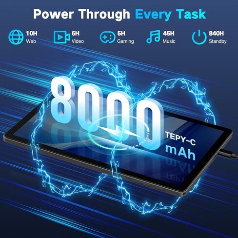 JUNYANG Tablet 11 inch Android 15 Tablets, 256GB ROM 10GB RAM, Octa-Core in Kuwait