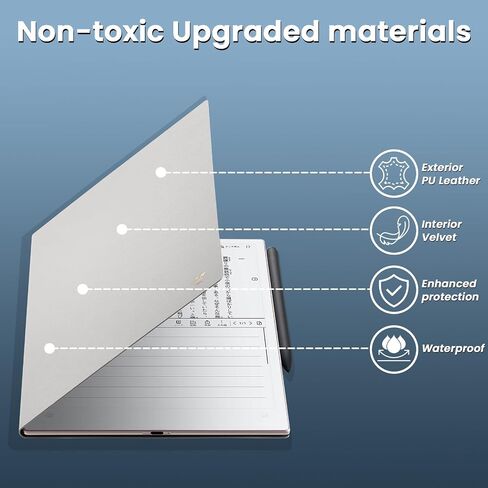 iFLYTEK AINOTE 2 Protective Case, Gray Folio Cover for 10.65" E Ink Tablet in Kuwait