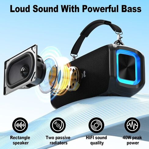Bobtot Portable Bluetooth Speaker with Wireless Microphone in Saudi Arabia