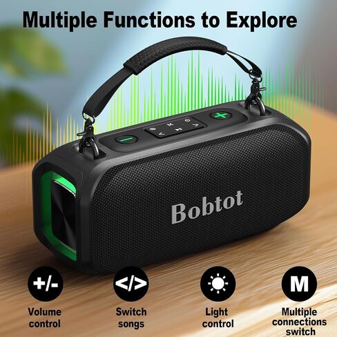 Bobtot Portable Bluetooth Speaker with Wireless Microphone in Saudi Arabia