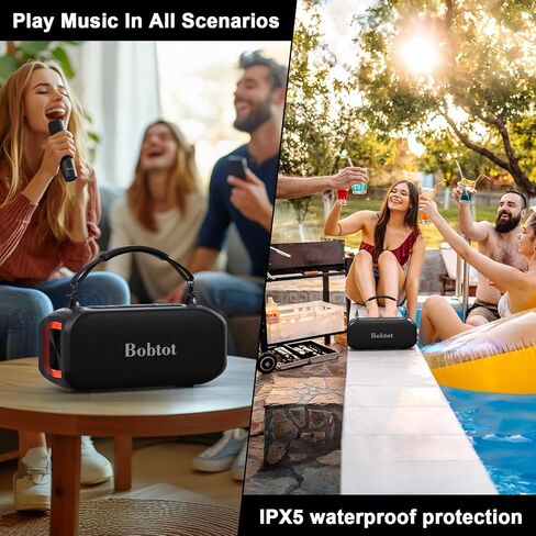 Bobtot Portable Bluetooth Speaker with Wireless Microphone in Saudi Arabia