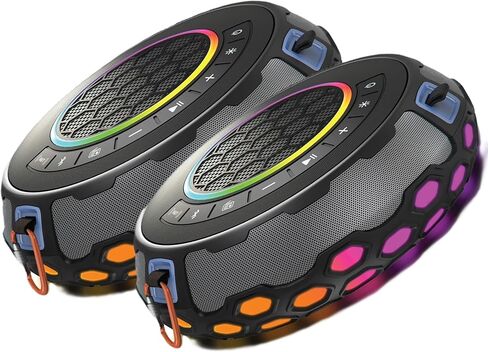 ION Audio HydroGroove Floating Party Speaker Pair with Lights, Waterproof and Powerful Sound (Renewed) in Kuwait