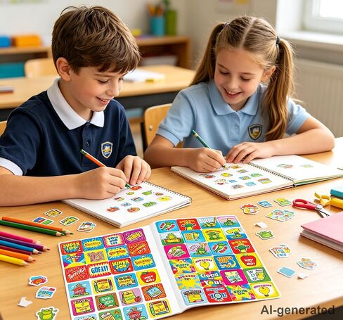 Over 2880 PCS Teacher Classroom Motivational Stickers for Kids Adorable Teacher Cute Stickers for Students Reward Positive Sticker for Class School Supplies Rewards Charts in Kuwait