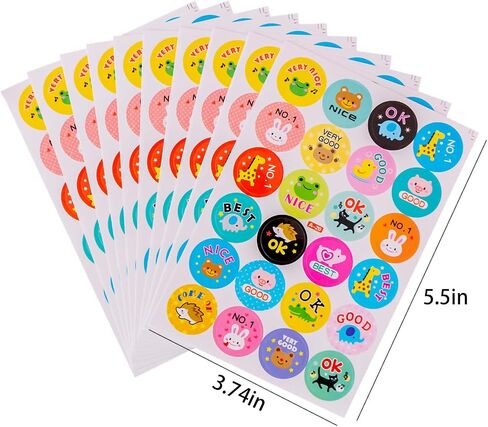 Over 2880 PCS Teacher Classroom Motivational Stickers for Kids Adorable Teacher Cute Stickers for Students Reward Positive Sticker for Class School Supplies Rewards Charts in Kuwait