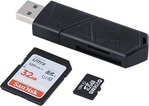 3 in 1 SD Card Reader for iPhone iPad with USB A & Type C SD Memory Card Reader for iPhone/iPad/Android/MacBook/PC/Tablet/Camera/Hard Disk/Flash Drive Plug and Play in Kuwait