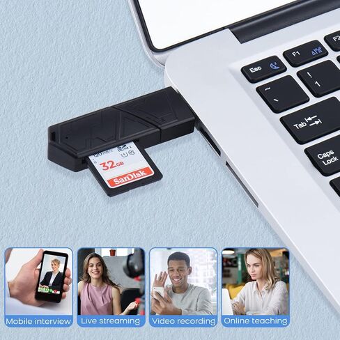 3 in 1 SD Card Reader for iPhone iPad with USB A & Type C SD Memory Card Reader for iPhone/iPad/Android/MacBook/PC/Tablet/Camera/Hard Disk/Flash Drive Plug and Play in Kuwait