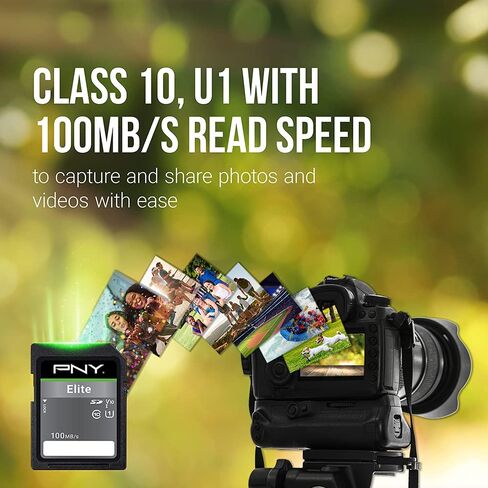 Muddy Outdoors SD Card Reader/Viewer w/ 4.3" LCD Screen, Multicolor, One Size (MUD-CRV43HD) & PNY 32GB Elite Class 10 U1 V10 SDHC Flash Memory Card 5-Pack - 100MB/s Read, Class 10, U1 Full HD in Kuwait