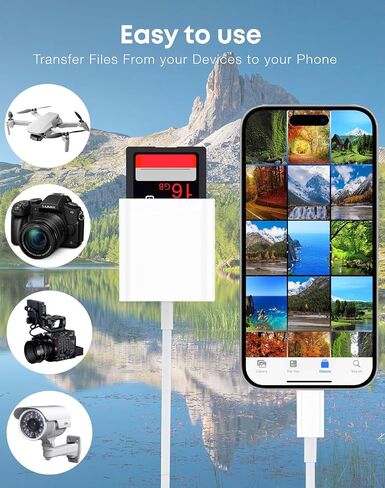 USB C SD Card Reader - Type-C to SD Camera/Phone/Pad Memory Reader Adapter in Kuwait