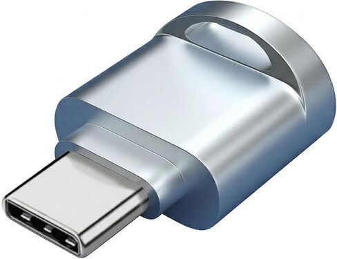 Micro SD Card Reader Compatible for iPhone 16/16 Plus/16 Pro Max/15/15 Plus, Mini USB Type C to SD/TF Card Reader Viewer SD Card Adapter, Plug and Play (Silver) in Kuwait
