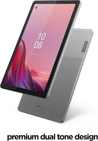 Lenovo Tab M9 Tablet, 9" HD, 3GB Memory, 32GB Storage, Android 12 or Later, Long Battery Life, Folio Case Included, Gray with TGY Accessories in Kuwait