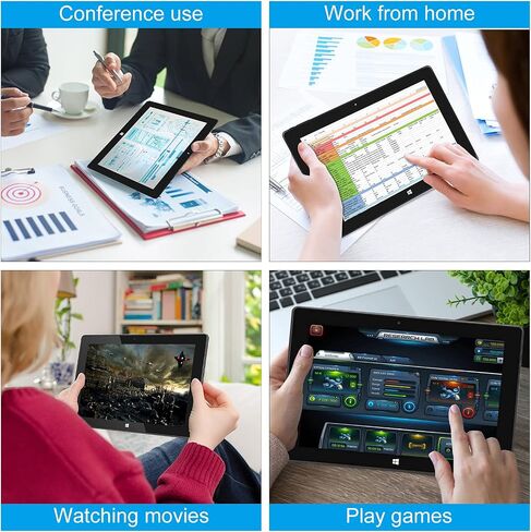 10'' Windows Tablet PC, Tablet Windows 11 Home, PC Computer Intel Celeron N4020 6GB RAM + 64GB ROM, USB 3.0, Micro HDMI, TF Card Expand to 256GB in Kuwait