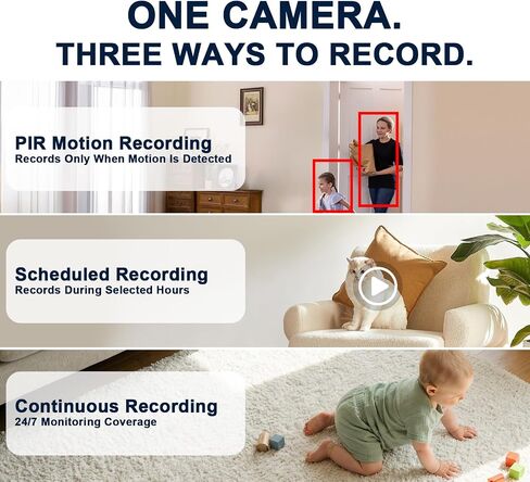 No WiFi Security Camera Indoor with 4G LTE Cellular SIM Card, 2K Live View in Kuwait