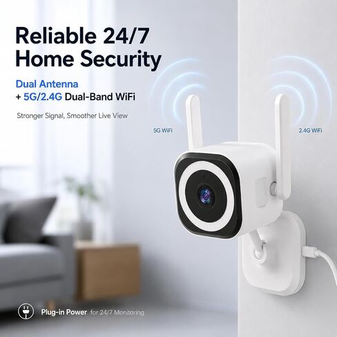 2K Indoor Outdoor Security Cameras for Home Security, Baby Monitor, 2Pack in Kuwait