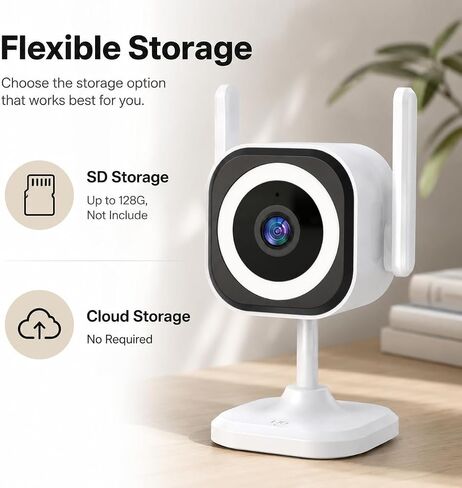 2K Indoor Outdoor Security Cameras for Home Security, Baby Monitor, 2Pack in Kuwait