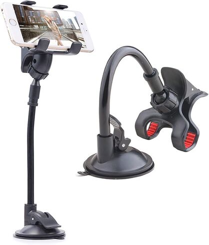 ivoler Car Phone Mount Windshield, Long Arm Clamp Universal Windshield in Kuwait