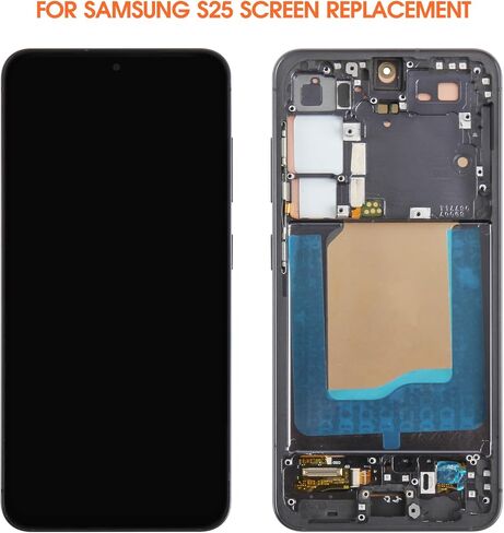 OLED for Samsung Galaxy S25 Screen Replacement for Samsung S25 LCD Display SM-S931B SM-S931W SM-S931U LCD Digitizer Touch Screen Assembly with Frame (Support Fingerprint) in Kuwait