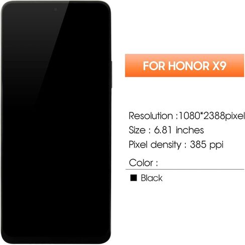for Huawei Honor X9 4G Screen Replacement for Honor X9 5G LCD for Honor X30/Honor Magic4 Lite LCD Any-NX1 LCD Digitizer Touch Screen Assembly Repair Part with Frame in Kuwait