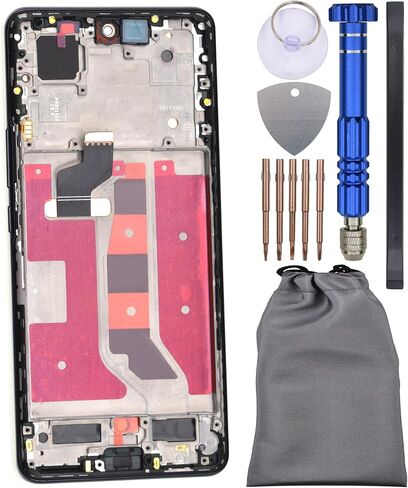 Display Screen Touch Digitizer with Screen Frame for Honor 50 Black 6.57 in Kuwait