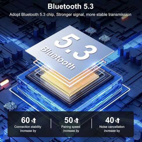 Upgraded Bluetooth 5.3 Transmitter Receiver 2 in 1, Bluetooth Adapter for Airplane, Low Latency, Hands-Free, 3.5mm Aux Audio Adapter for Travel Flight Car Home Stereo Theater in Saudi Arabia