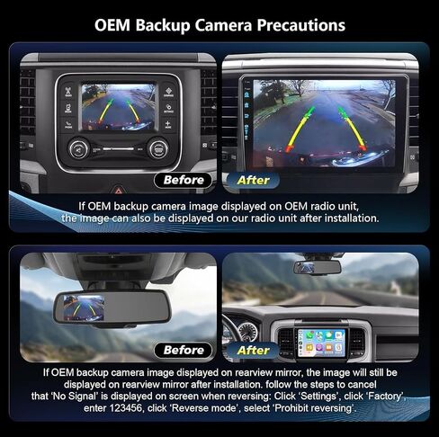 11th WiFi6(1201Mbps)(4Ram+64Rom) Upgrade Car Radio Stereo Bluetooth5.4 Navigation for Dodge Ram 2013-2019 1500 2500 3500,Carplay Android Auto Mirroring Airplay SWC 1080P in Saudi Arabia